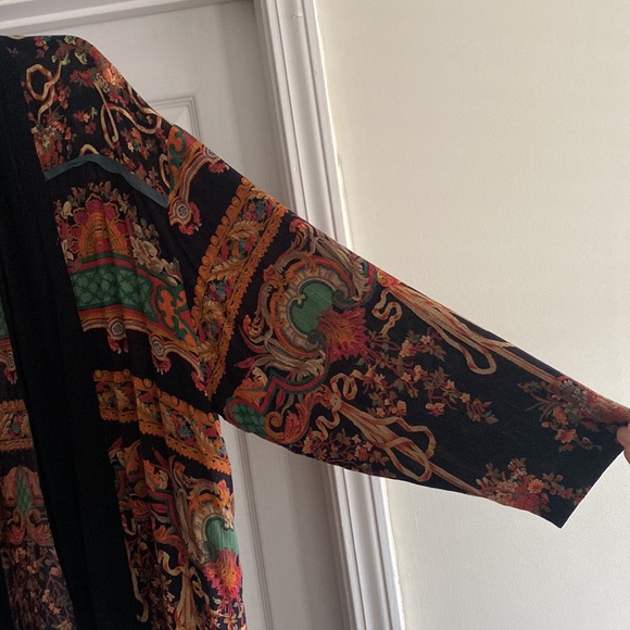 A.K.F. | Vintage Abstract Print Open Front Cardigan - Picture 4 of 7